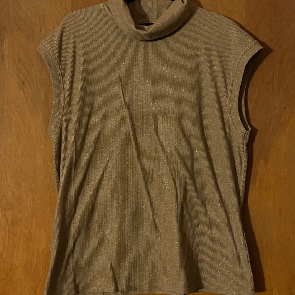 Banana Republic Gold Sleeveless top Relaxed Fit